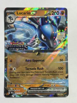 Lucario EX 051/131 Prismatic Evolutions Stamped Promo Pokemon TCG NM - Image 1