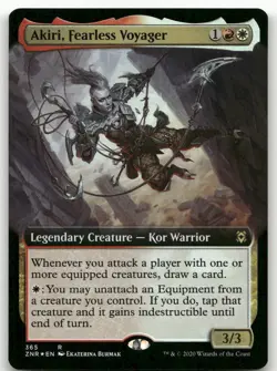 Akiri, Fearless Voyager (Extended Art) #365 (Foil) NM Zendikar Rising Magic MTG - Image 1