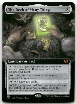 The Deck of Many Things (Extended Art) #392 (NM) Forgotten Realms AFR Magic MTG - Image 1