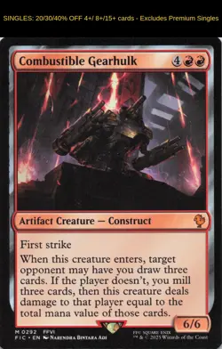 Combustible Gearhulk 292 FINAL FANTASY MTG NM/M - Image 1
