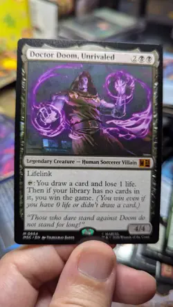 1x Doctor Doom Unrivaled Marvel Super Heroes NM - Mythic Magic MTG MSC x1 - Image 1