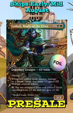 Lathril Blade of the Elves PRESALE ✨ Borderless FOIL ✨ MTG Secret Lair NM 2681 - Image 1