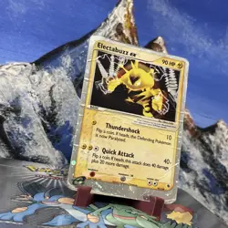 Electabuzz ex - 97/109 Pokemon Ruby and Sapphire - Holo Heavily Damaged - Image 2