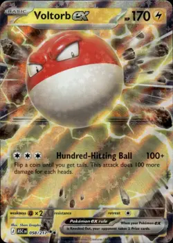 Voltorb ex 058/217 Double Rare Ascended Heroes Pokemon Holo Near Mint - Image 1