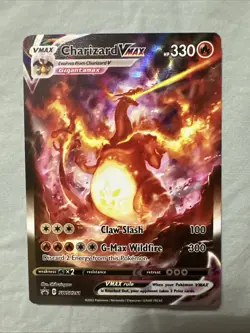 Pokemon TCG Charizard VMAX Holo Rare Card SWSH261 Black Star Promo - Image 1