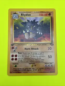 Rhydon 45/64 Jungle 1st Edition Pokemon Card NM - Image 2