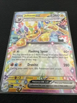 Pokemon TCG Play Jolteon EX Prize Pack Series 7 Stamped Card 030/131 - Image 3