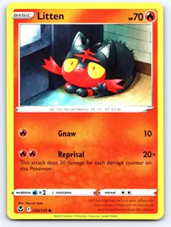 Litten 030/195 Common Silver Tempest Pokemon Near Mint - Image 1