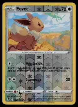 Eevee 125/203 Common Evolving Skies Pokemon Reverse Holo Lightly Played - Image 1