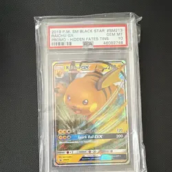 The Pokemon Company Raichu GX SM213 Promo Holo GX EN 2019 PSA 10 - Image 1