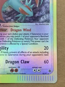 Pokemon TCG Salamence - 10/97 Dragon Holo Rare NM Rev Holo - Image 4