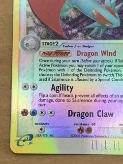 Pokemon TCG Salamence - 10/97 Dragon Holo Rare NM Rev Holo - Image 5