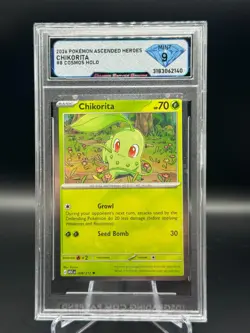 2026 Pokemon Ascended Heroes Chikorita Cosmos Holo DSG 9 - Image 1