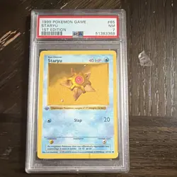 Pokemon TCG Staryu 065/102 Base Set Shadowless 1st Edition EN PSA 7 - Image 1