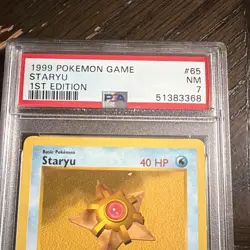 Pokemon TCG Staryu 065/102 Base Set Shadowless 1st Edition EN PSA 7 - Image 4