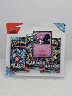 Pokemon TCG: Scarlet & Violet Stellar Crown TINKATON Promo With 3 Booster Packs - Image 1