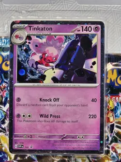 Pokemon TCG: Scarlet & Violet Stellar Crown TINKATON Promo With 3 Booster Packs - Image 2