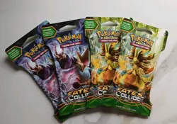 Pokemon Fates Collide Sleeved Booster Pack - 2X DELPHOX BREAK 2X MEGA ALAKAZAM - Image 1