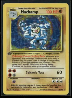 Machamp 8/102 Deck Exclusives 1st Edition Holo MP Pokemon - Image 1