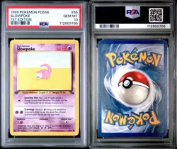 1999 POKEMON FOSSIL | 1ST EDITIONSLOWPOKE 55 PSA 10 - Image 3