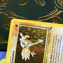 Pokemon TCG Hitmonlee 7/62 Fossil 1st Edition Holo Rare LP + NM - - Image 3