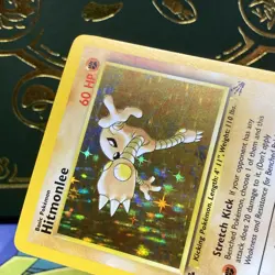 Pokemon TCG Hitmonlee 7/62 Fossil 1st Edition Holo Rare LP + NM - - Image 4