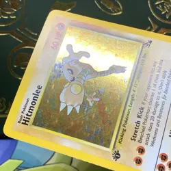 Pokemon TCG Hitmonlee 7/62 Fossil 1st Edition Holo Rare LP + NM - - Image 5