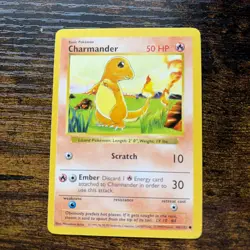 Charmander 46/102 Vintage WOTC Base Set Shadowless 1999 Pokemon NM/LP - Image 1
