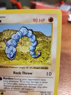 Onix 56/102 Shadowless Base Set 1999 Vintage WOTC Pokemon TCG - Image 3