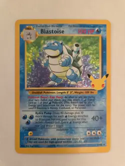 Blastoise 2/102 Celebrations: Classic Collection Pokemon Holo NM - Image 1