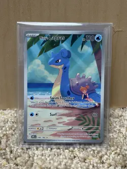 Pokemon Destined Rivals Illustration Rare Misty's Lapras #194/182 NM - Image 1