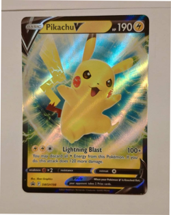 Pokemon TCG - Pikachu V SWSH198 Black Star Promo Holo NM - Image 1