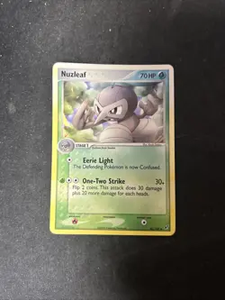 Pokemon TCG Nuzleaf EX Deoxys 43/107 Regular Uncommon - Image 1