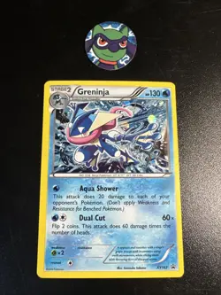 Pokemon TCG Greninja XY162 Black Star Promo Cosmos Holo 2016 LP/NM - Image 1