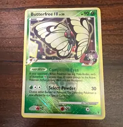 Pokemon Butterfree FB 17/147 (League Promo) Reverse Holo SP MP - Image 1