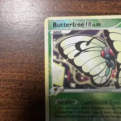 Pokemon Butterfree FB 17/147 (League Promo) Reverse Holo SP MP - Image 2