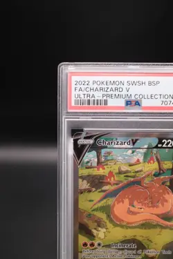 2022 Pokemon Charizard V Full Art #260 SWSH Black Star Promo UPC PSA 9 - Image 3
