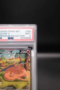 2022 Pokemon Charizard V Full Art #260 SWSH Black Star Promo UPC PSA 9 - Image 4