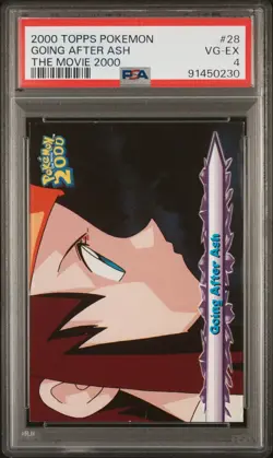 Topps Pokemon The Movie 2000 Going After Ash #28 PSA 4 - Image 1