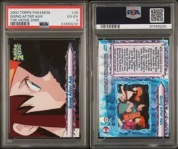 Topps Pokemon The Movie 2000 Going After Ash #28 PSA 4 - Image 3