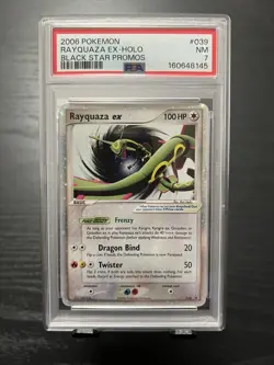 2006 POKEMON RAYQUAZA EX-HOLO BLACK STAR PROMO #039 PSA 7 NM - Image 1