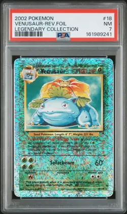 Venusaur Reverse Holo 18 LC Pokemon PSA 7 - Image 1