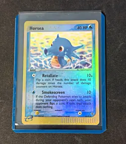 Pokemon TCG Horsea 33/97 EX Dragon Reverse Holo English 2003 40HP Basic - Image 1