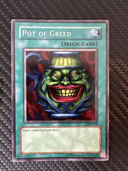 Pot Of Greed LOB-119 Unlimited Rare HP - Image 1