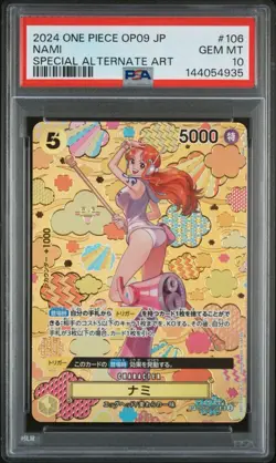 One Piece 2024 Nami OP08-106 Alt Art SP Japanese GEM MINT PSA 10 - Image 1