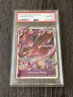 PSA 10 One Piece Heroines Vinsmoke Reiju EB03-031 Base SR English - Image 1