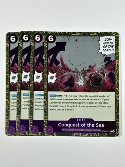Conquest of the Sea Playset - OP08-077 x4 - Two Legends - One Piece - English - Image 1