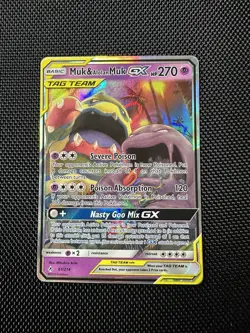 Pokemon Muk and Alolan Muk GX Unbroken Bonds Card 61/214 - Image 1