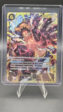 One Piece CCG Monkey D. Luffy OP10-118 Secret Rare Foil Alt Art Character EN - Image 1