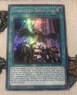 Forbidden Droplet MP22-EN254 Prismatic Secret Rare 1st Edition NM Yugioh Card - Image 1